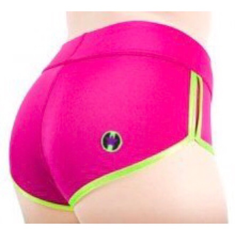 pivot star pink and blue roller derby shorts XL